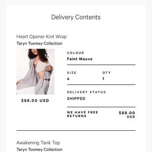Lululemon Taryn Toomy heart opener kit wrap